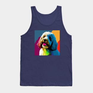 Happy Pop Art Poodle Tank Top